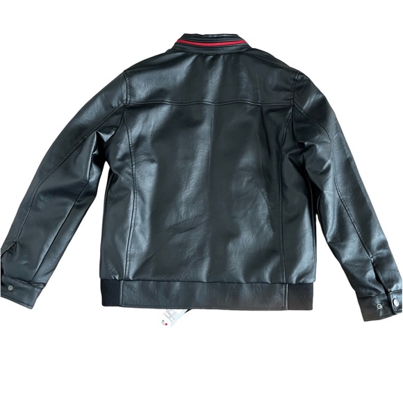 New with tags - Men’s Superlative Faux Leather Bomber Jacket - Picture 3 of 9